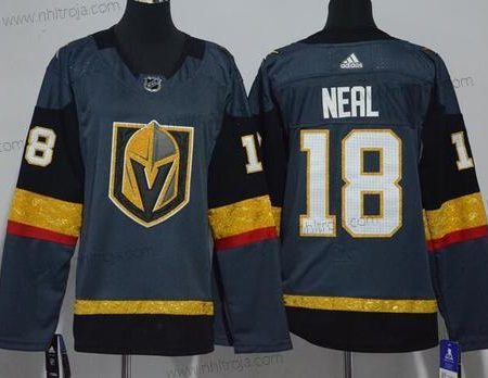 Adidas Herrar Vegas Golden Knights #18 James Neal Grå Autentisk Stitched NHL Hemma Tröjor