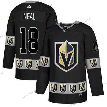 Adidas Herrar Vegas Golden Knights #18 James Neal Svart Team Logos Tröjor