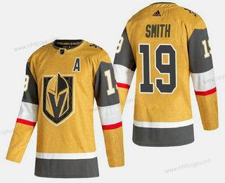 Adidas Herrar Vegas Golden Knights #19 Reilly Smith Guld 2020-21 Alternativ Stitched Tröjor