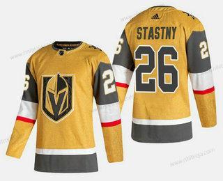 Adidas Herrar Vegas Golden Knights #26 Paul Stastny Guld 2020-21 Alternativ Stitched Tröjor