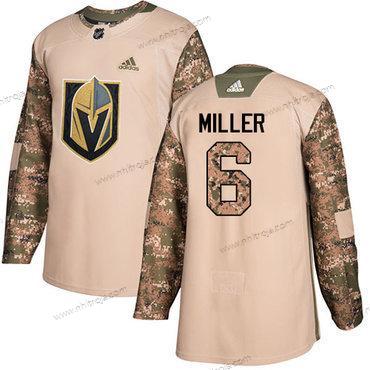 Adidas Herrar Vegas Golden Knights #6 Colin Miller Camo Autentisk 2017 Veterans Day Stitched NHL Tröjor