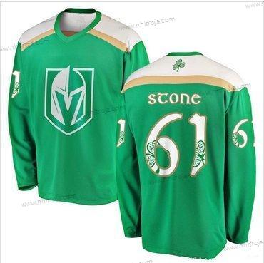 Adidas Herrar Vegas Golden Knights #61 Mark Stone Grön 2019 St. Patrick’S Day Tröjor