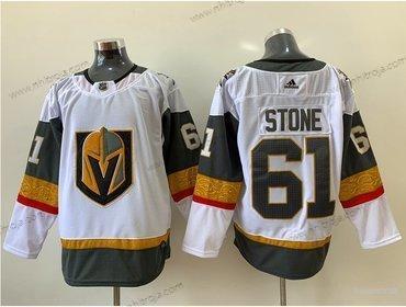 Adidas Herrar Vegas Golden Knights #61 Mark Stone Vit Road Autentisk Stitched NHL Tröjor