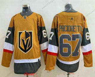 Adidas Herrar Vegas Golden Knights #67 Max Pacioretty Guld 2020-21 Alternativ Stitched Tröjor