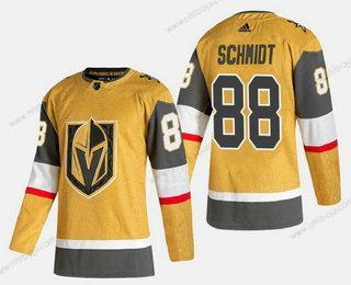 Adidas Herrar Vegas Golden Knights #88 Nate Schmidt Guld 2020-21 Alternativ Stitched Tröjor