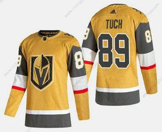 Adidas Herrar Vegas Golden Knights #89 Alex Tuch Guld 2020-21 Alternativ Stitched Tröjor