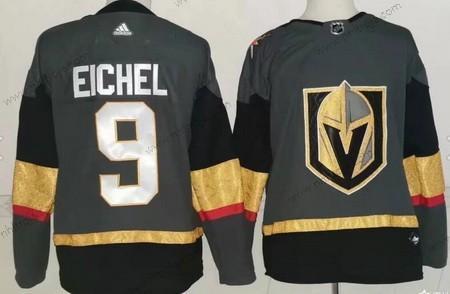 Adidas Herrar Vegas Golden Knights #9 Jack Eichel Grå Autentisk Stitched NHL Hemma Tröjor