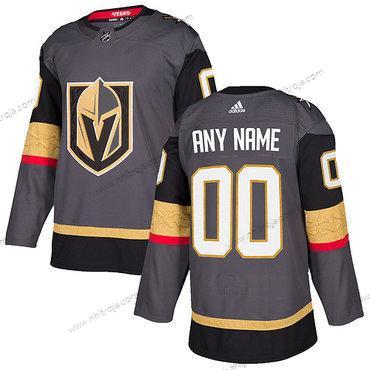 Adidas Herrar Vegas Golden Knights Skräddarsydda Grå Autentisk Stitched NHL Hemma Tröjor