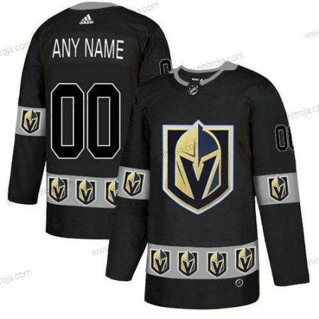 Adidas Herrar Vegas Golden Knights Skräddarsydda Svart Team Logos Tröjor