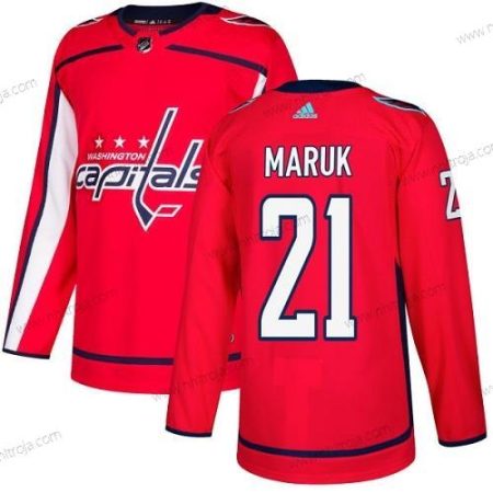 Adidas Herrar Washington Capitals #21 Dennis Maruk Röd Autentisk Stitched NHL Hemma Tröjor