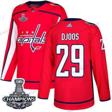 Adidas Herrar Washington Capitals #29 Christian Djoos Röd Autentisk Stanley Cup Final Champions Stitched NHL Hemma Tröjor