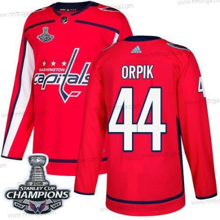 Adidas Herrar Washington Capitals #44 Brooks Orpik Röd Autentisk Stanley Cup Final Champions Stitched NHL Hemma Tröjor