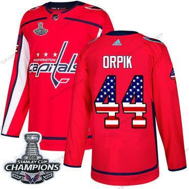 Adidas Herrar Washington Capitals #44 Brooks Orpik Röd Autentisk USA Flag Stanley Cup Final Champions Stitched NHL Hemma Tröjor