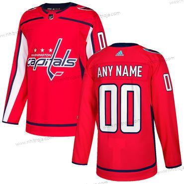 Adidas Herrar Washington Capitals Skräddarsydda Röd Stitched NHL 2017-2018 Hockey Tröjor