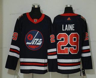 Adidas Herrar Winnipeg Jets #29 Patrik Laine Marin Blå 2019 Heritage Klassisk Stitched NHL Tröjor