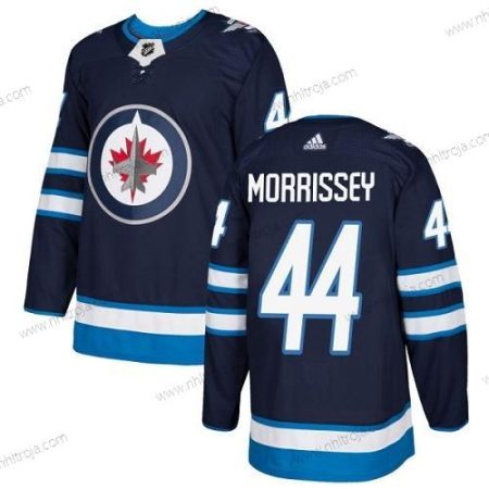 Adidas Herrar Winnipeg Jets #44 Josh Morrissey Marin Blå Autentisk Stitched NHL Hemma Tröjor