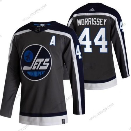 Adidas Herrar Winnipeg Jets #44 Josh Morrissey Svart 2020-21 Omvänd Retro Alternativ NHL Tröjor