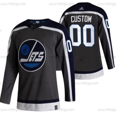 Adidas Herrar Winnipeg Jets Skräddarsydda Svart 2020-21 Alternativ Autentisk Player NHL Tröjor