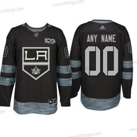 Adidas Los Angeles Kings Skräddarsydda Svart 1917-2017 100th Jubileum Stitched NHL Tröjor