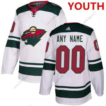 Adidas Minnesota Wild Skräddarsydda NHL Autentisk Vit Tröjor