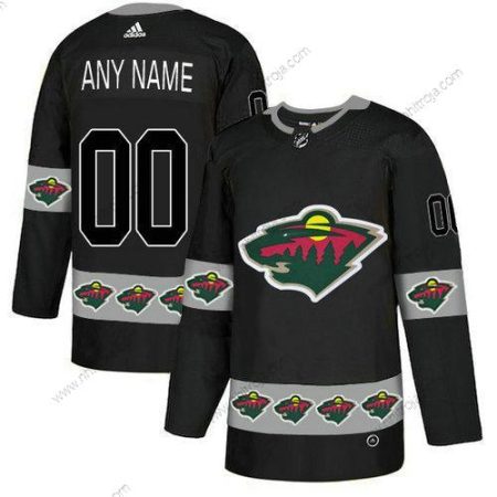 Adidas Minnesota Wild Skräddarsydda Svart Team Logos Tröjor