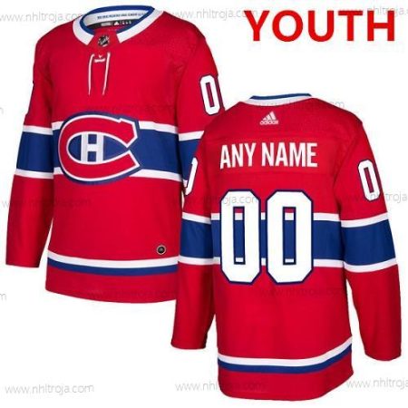 Adidas Montreal Canadiens Skräddarsydda Autentisk Röd NHL Hemma Tröjor