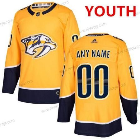 Adidas Nashville Predators Skräddarsydda Autentisk Guld NHL Hemma Tröjor