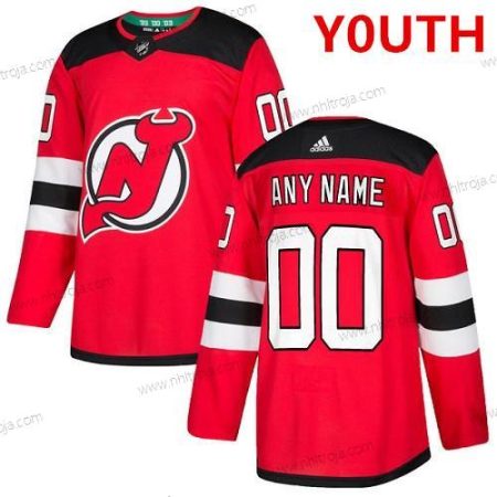 Adidas New Jersey Devils Skräddarsydda Autentisk Röd NHL Hemma Tröjor