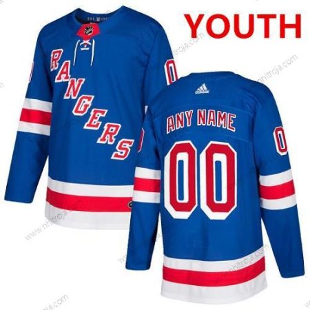 Adidas New York Rangers Skräddarsydda Autentisk Royal Blå NHL Hemma Tröjor