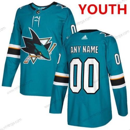 Adidas San Jose Sharks Skräddarsydda Autentisk Kricka NHL Hemma Tröjor