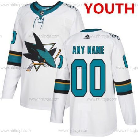 Adidas San Jose Sharks Skräddarsydda NHL Autentisk Vit Tröjor