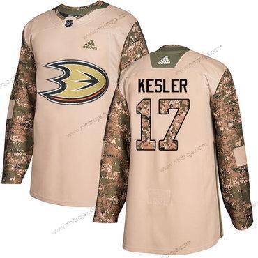 Adidas Ungdomen Anaheim Ducks #17 Ryan Kesler Camo Autentisk 2017 Veterans Day Stitched NHL Tröjor