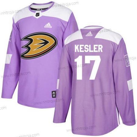 Adidas Ungdomen Anaheim Ducks #17 Ryan Kesler Lila Autentisk Bekämpar cancer Stitched NHL Tröjor