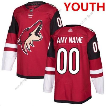 Adidas Ungdomen Arizona Coyotes Skräddarsydda Autentisk Röd NHL Hemma Tröjor