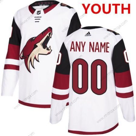 Adidas Ungdomen Arizona Coyotes Skräddarsydda Vit Autentisk NHL Tröjor