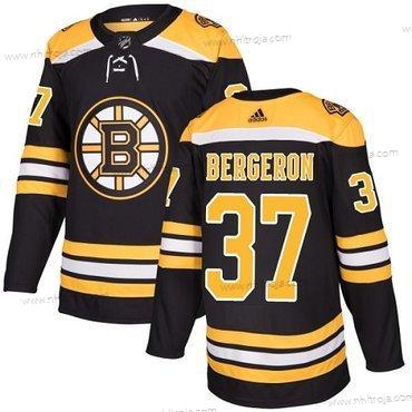 Adidas Ungdomen Boston Bruins #37 Patrice Bergeron Svart Autentisk Stitched NHL Hemma Tröjor