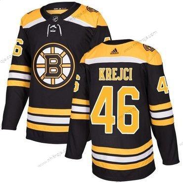 Adidas Ungdomen Boston Bruins #46 David Krejci Svart Autentisk Stitched NHL Hemma Tröjor