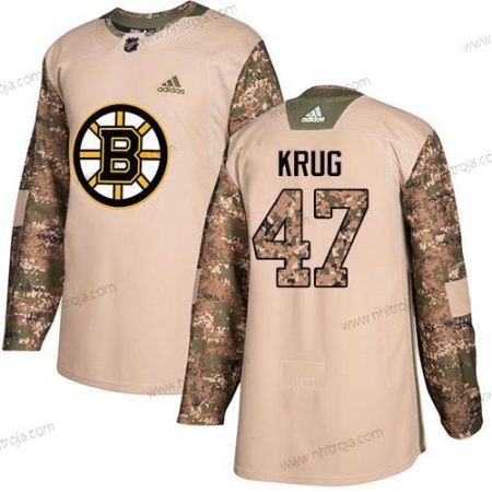 Adidas Ungdomen Boston Bruins #47 Torey Krug Camo Autentisk 2017 Veterans Day Stitched NHL Tröjor