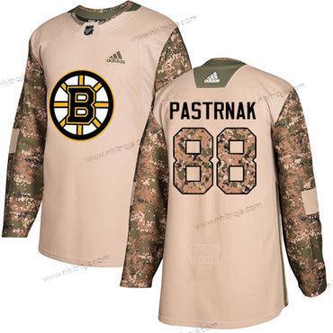 Adidas Ungdomen Boston Bruins #88 David Pastrnak Camo Autentisk 2017 Veterans Day Stitched NHL Tröjor