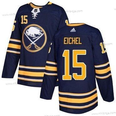 Adidas Ungdomen Buffalo Sabres #15 Jack Eichel Marin Blå Autentisk Stitched NHL Hemma Tröjor