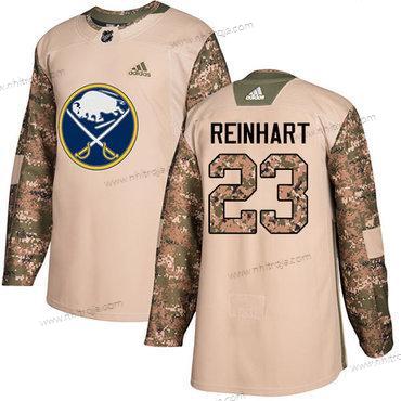 Adidas Ungdomen Buffalo Sabres #23 Sam Reinhart Camo Autentisk 2017 Veterans Day Stitched NHL Tröjor