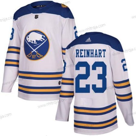 Adidas Ungdomen Buffalo Sabres #23 Sam Reinhart Vit Autentisk 2018 Vinter Klassisk Stitched NHL Tröjor