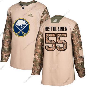 Adidas Ungdomen Buffalo Sabres #55 Rasmus Ristolainen Camo Autentisk 2017 Veterans Day Stitched NHL Tröjor