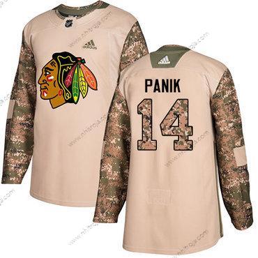 Adidas Ungdomen Chicago Blackhawks #14 Richard Panik Camo Autentisk 2017 Veterans Day Stitched NHL Tröjor