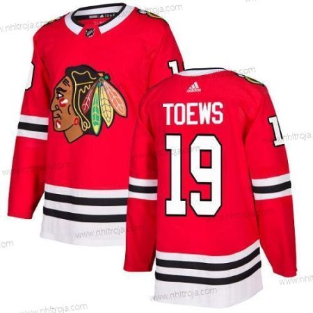 Adidas Ungdomen Chicago Blackhawks #19 Jonathan Toews Röd Autentisk Stitched NHL Hemma Tröjor