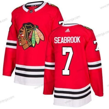 Adidas Ungdomen Chicago Blackhawks #7 Brent Seabrook Röd Autentisk Stitched NHL Hemma Tröjor