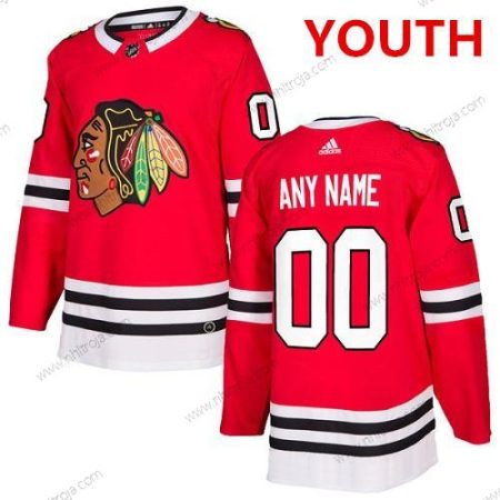 Adidas Ungdomen Chicago Blackhawks Skräddarsydda Autentisk Röd NHL Hemma Tröjor