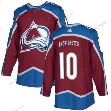 Adidas Ungdomen Colorado Avalanche #10 Sven Andrighetto Röd Autentisk Stitched NHL Hemma Tröjor