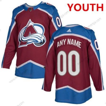 Adidas Ungdomen Colorado Avalanche Skräddarsydda Autentisk Röd NHL Hemma Tröjor