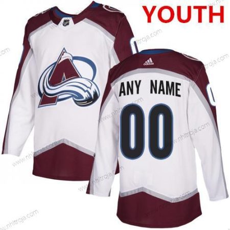 Adidas Ungdomen Colorado Avalanche Skräddarsydda NHL Autentisk Vit Tröjor